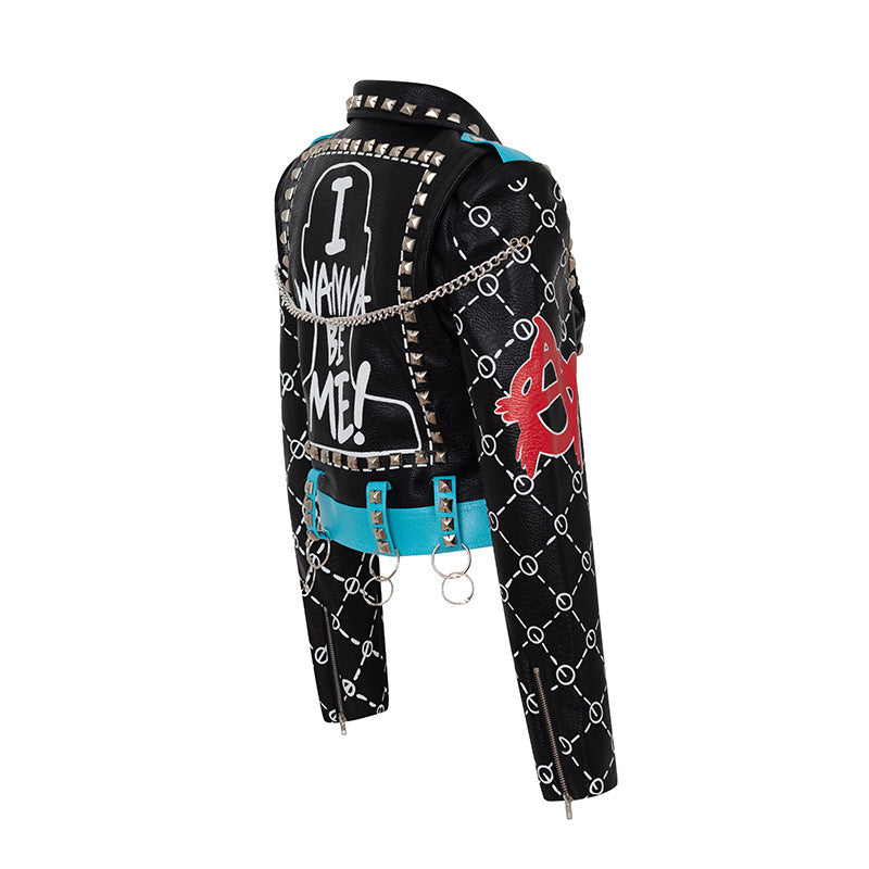 Wanna Be Me Graffiti Punk Jacket