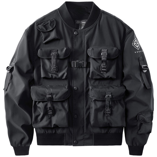 Men’s Multi-pocket Trend Bomber Suit