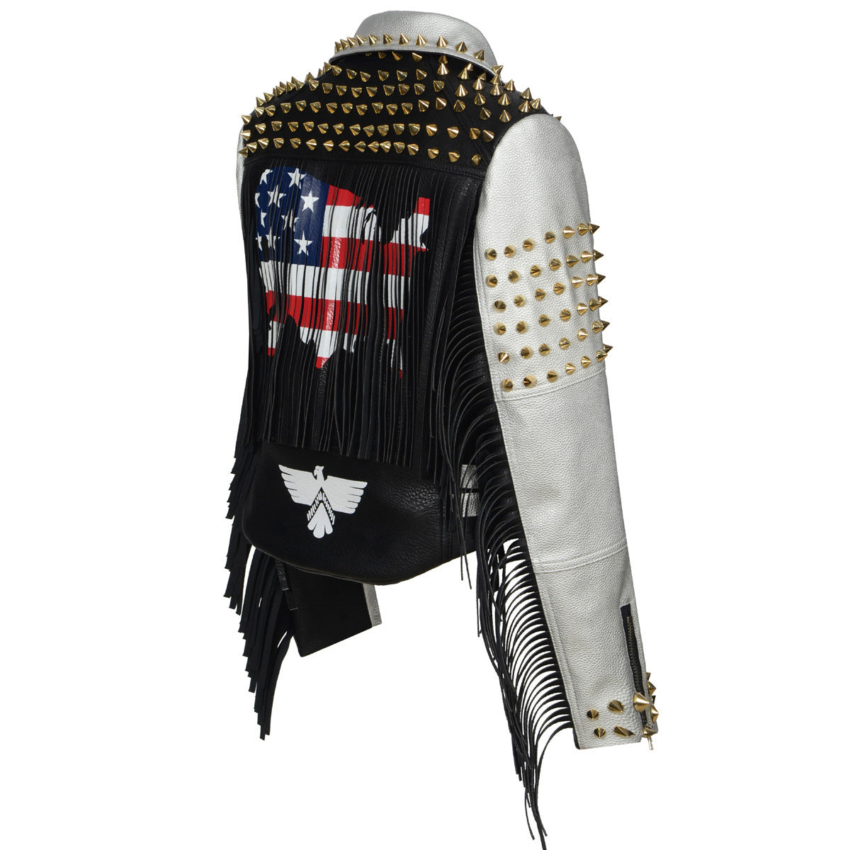 True American Rock Star Graffiti Leather Jacket