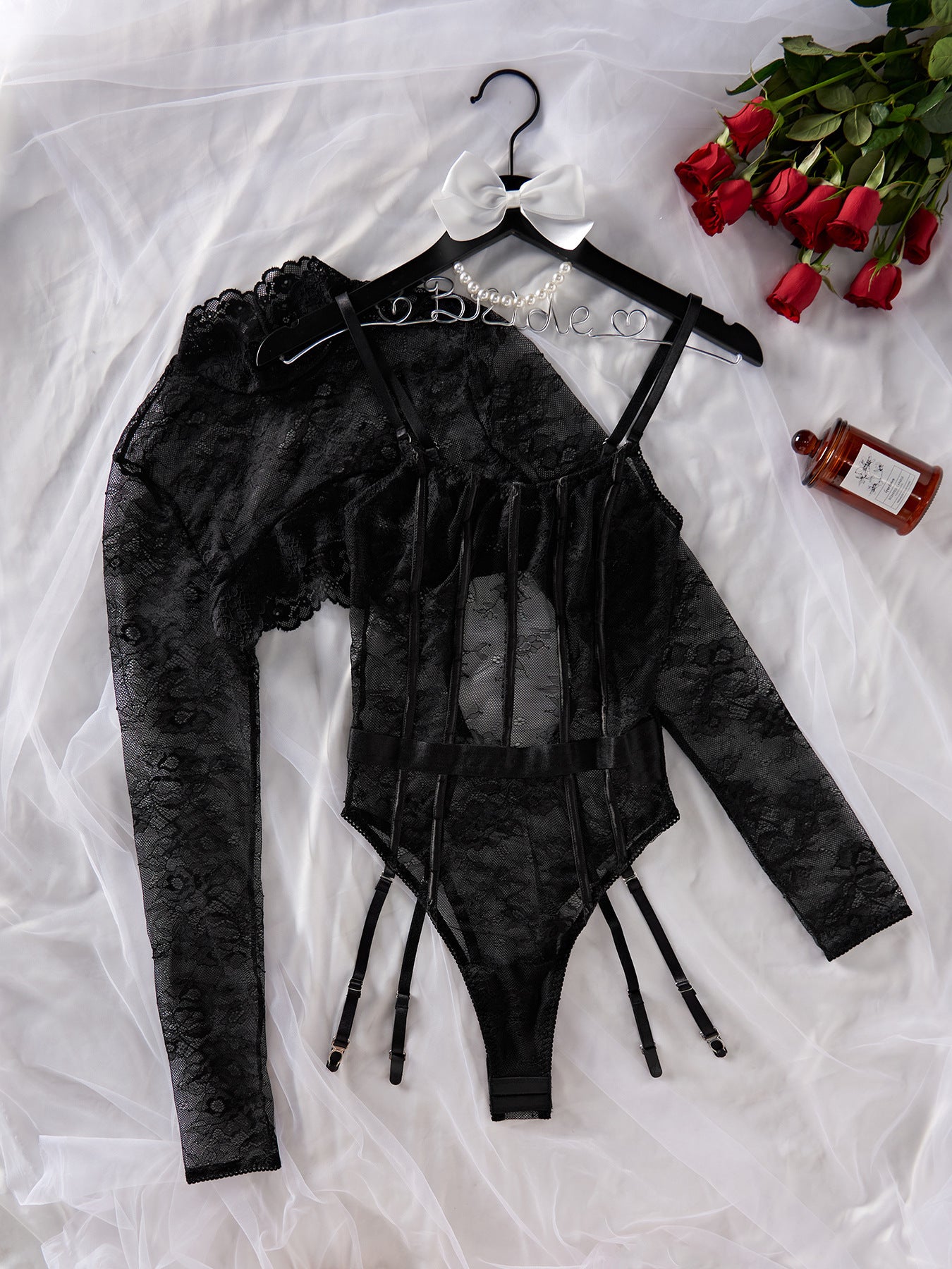 Women's Fashion Lace Sleeveless Jumpsuit Suit