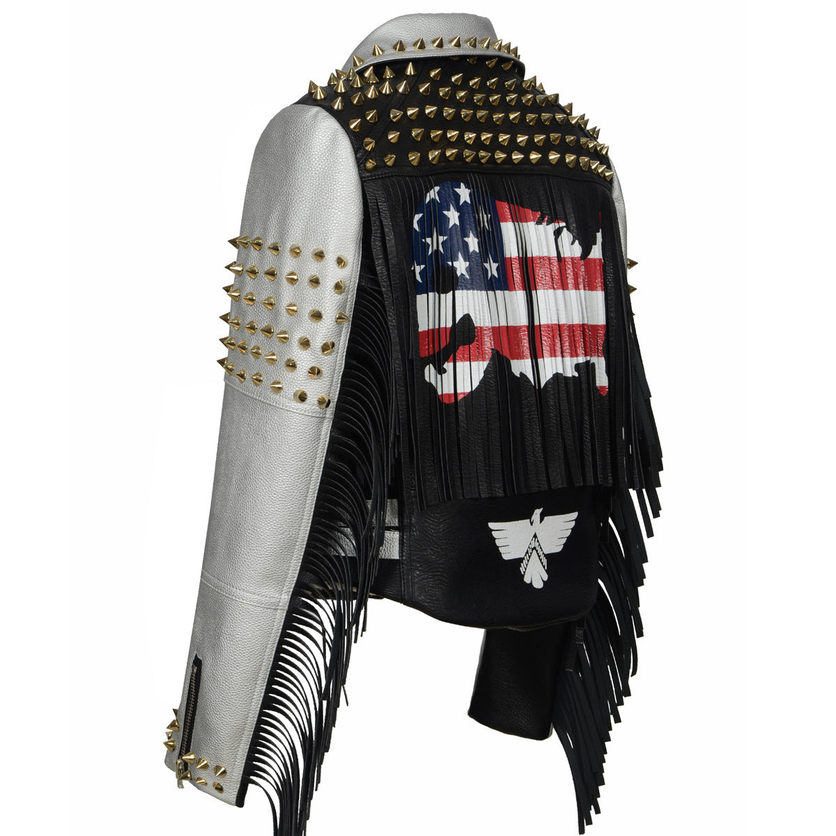 True American Rock Star Graffiti Leather Jacket