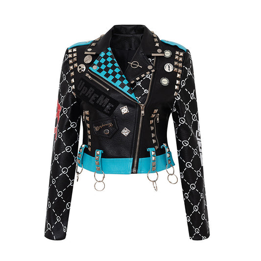 Wanna Be Me Graffiti Punk Jacket