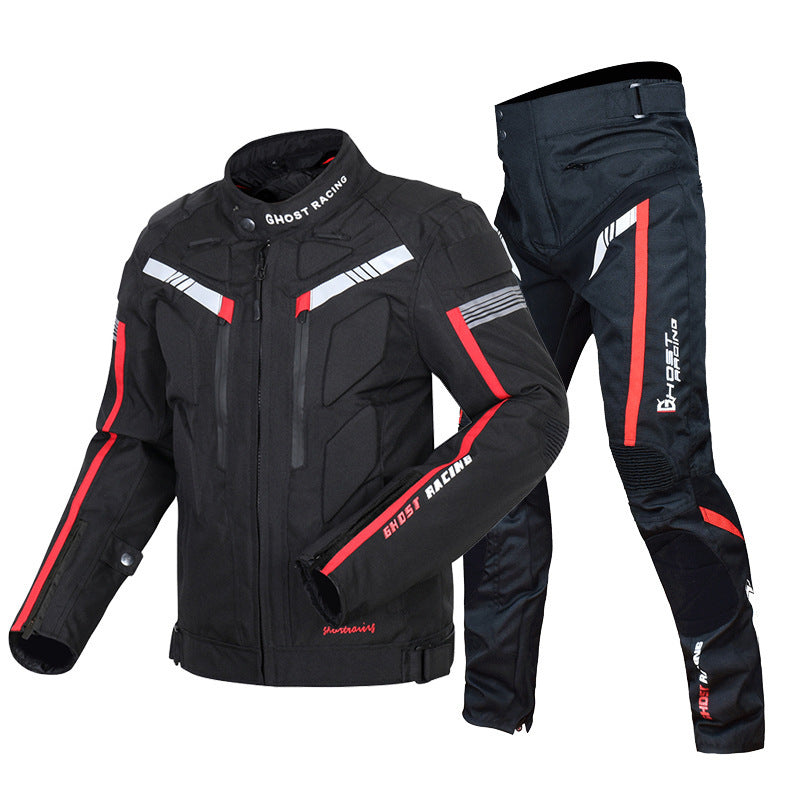 Men's Motorcycle Jacket & Pants Set