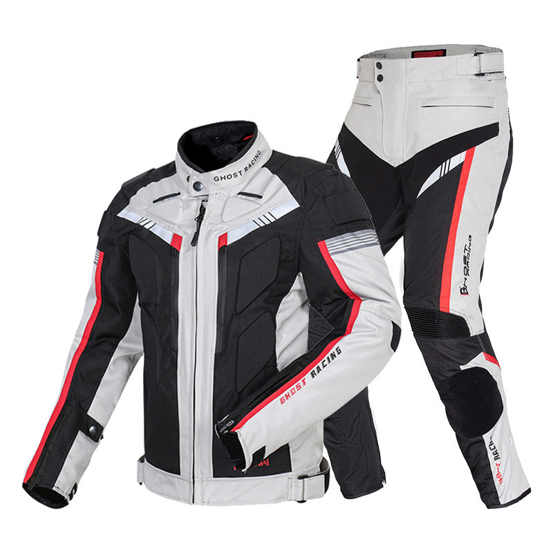 Men's Motorcycle Jacket & Pants Set